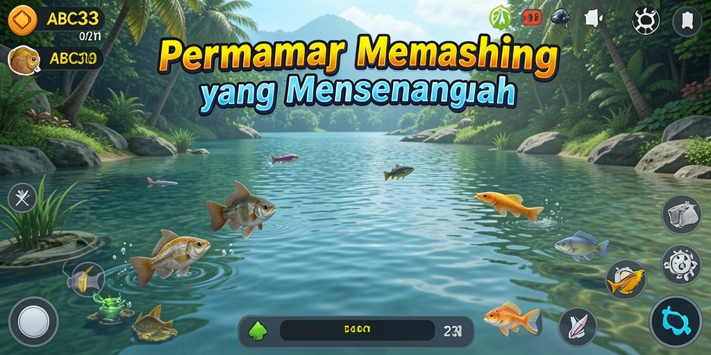 Tampilan menarik gameplay memancing di ABC33.