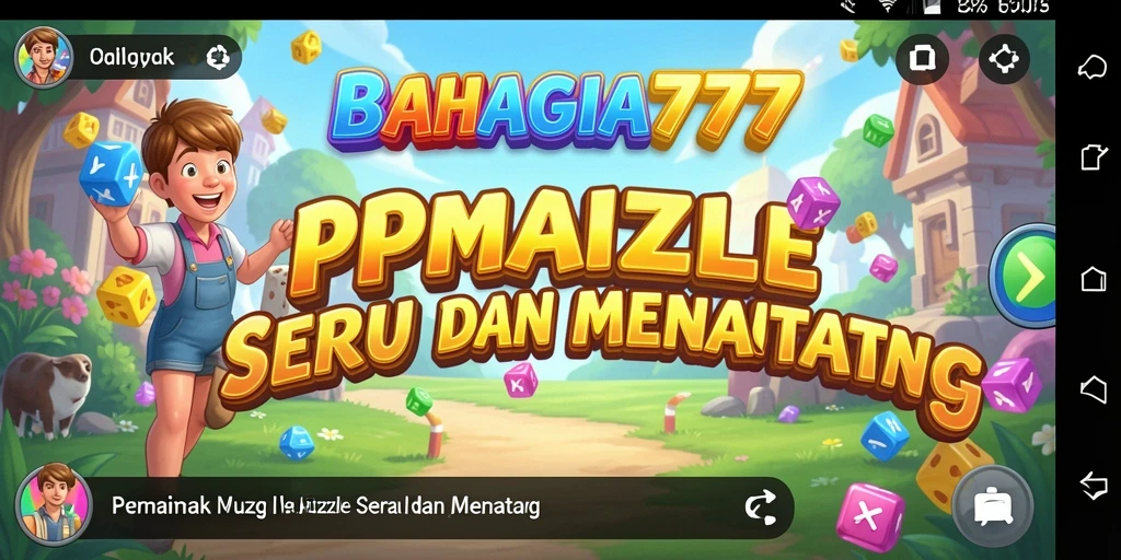Tampilan gameplay seru dari BAHAGIA777 dengan berbagai teka-teki.