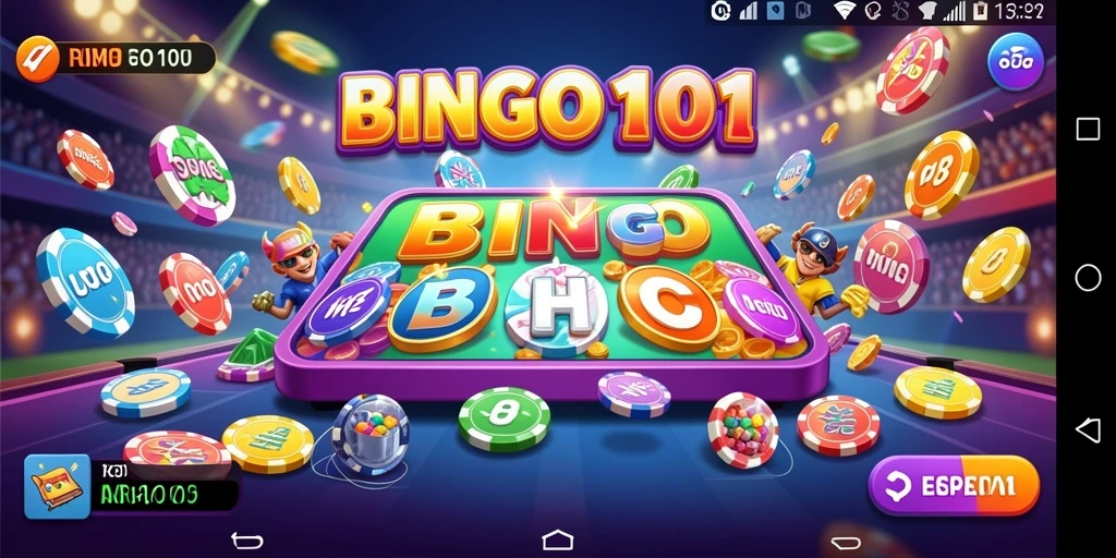 Tampilan gameplay BINGO101 yang penuh warna dan menarik.