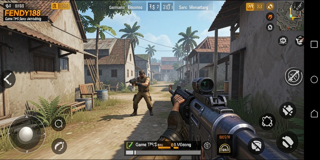 Gameplay seru dalam FENDY188 dengan aksi tembak-menembak.