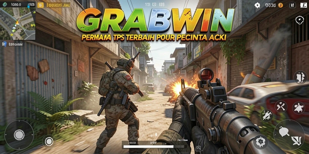 Gameplay mendebarkan GRABWIN dengan aksi tembak-menembak intens.