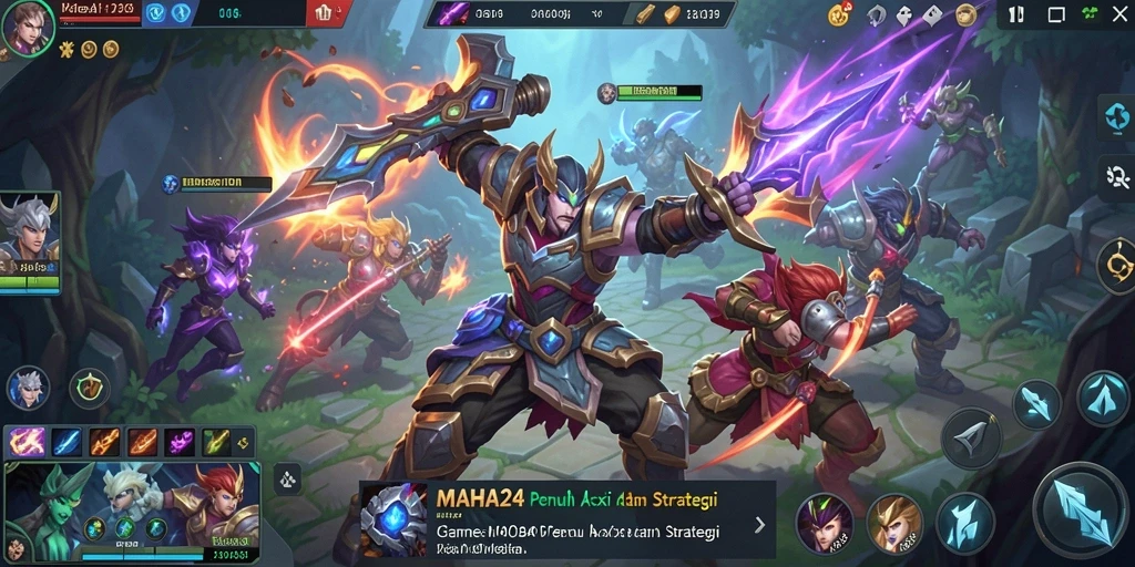 Tampilan gameplay menarik dari MAHA24 yang penuh strategi.