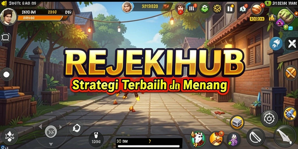 Tampilan gameplay REJEKIHUB menampilkan aksi pertempuran strategi.