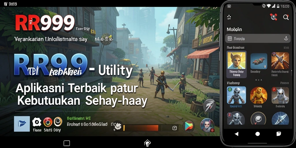 Tampilan intuitif aplikasi RR999 dengan fitur Utility yang lengkap.