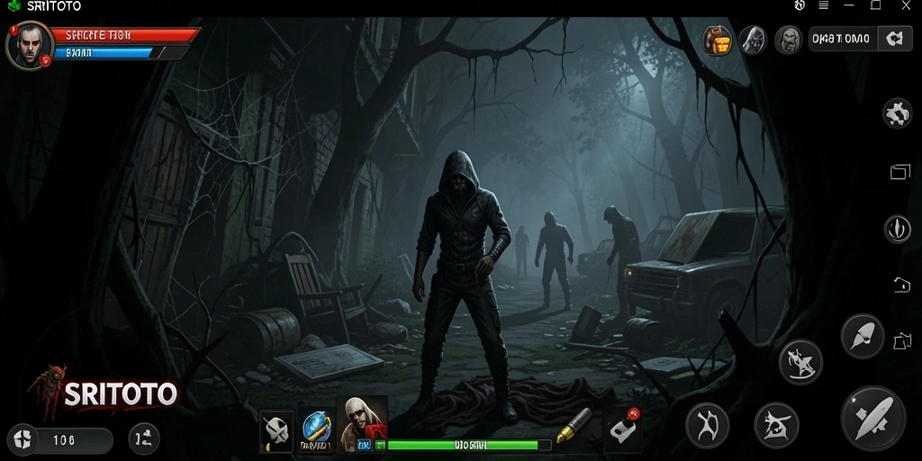 Tampilan screenshot gameplay SRITOTO yang mencekam dan penuh ketegangan.