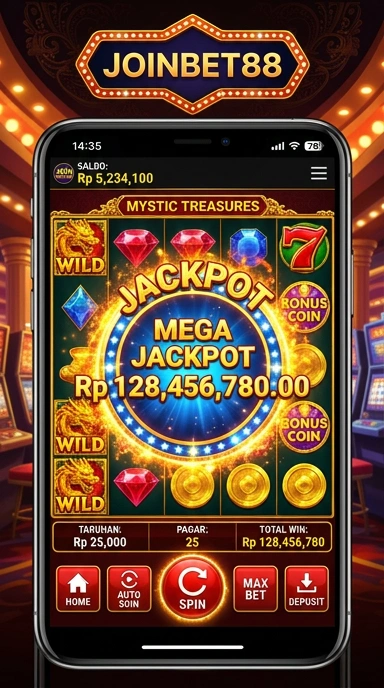 Tampilan utama aplikasi joinbet88 yang modern dan menarik.